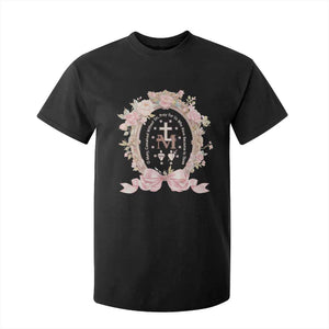 Ave Maria T Shirt For Kid Miraculous Medal Blessed Mother Mary Hail TS09 Black Print Your Wear
