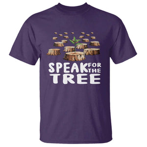 Earth Day T Shirt Speak For The Trees Environmental Plant Lover Arbor Day TS09 Purple Printyourwear