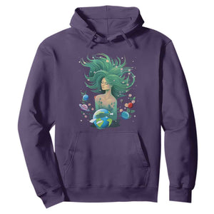 Earth Day Hoodie Mother Earth Gaia Goddess Of Nature Planet TS09 Purple Printyourwear