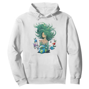 Earth Day Hoodie Mother Earth Gaia Goddess Of Nature Planet TS09 White Printyourwear