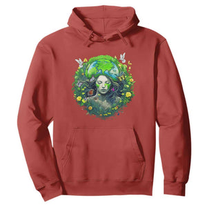 Earth Day Hoodie Mother Earth Gaia Goddess Of Nature TS09 Red Printyourwear
