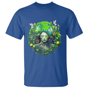 Earth Day T Shirt Mother Earth Gaia Goddess Of Nature TS09 Royal Blue Printyourwear