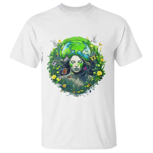 Earth Day T Shirt Mother Earth Gaia Goddess Of Nature TS09 White Printyourwear