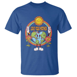 Earth Day T Shirt Love Your Mother Earth Retro TS09 Royal Blue Printyourwear