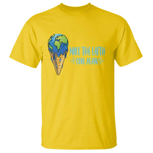 Earth Day T Shirt Make The Earth Cool Again Funny Melting Ice Cream TS09 Daisy Printyourwear