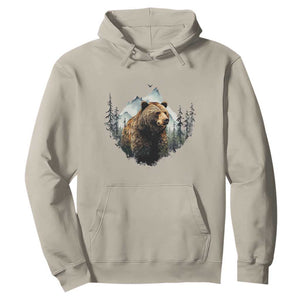 Nature Lover Hoodie Bear Wildlife Outdoor Mountains Forest Earth Day TS09 Sand Printyourwear