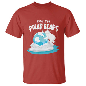 Earth Day T Shirt Save The Polar Bears Climate Awareness TS09 Red Printyourwear