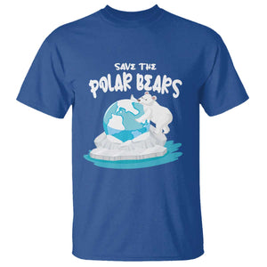 Earth Day T Shirt Save The Polar Bears Climate Awareness TS09 Royal Blue Printyourwear