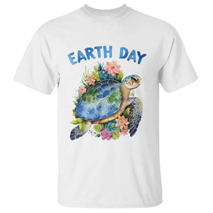 Earth Day T Shirt Sea Turtle Save Our Ocean TS09 White Printyourwear