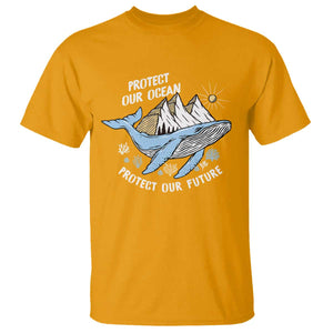 Earth Day T Shirt Save Our Oceans Save Our Future Whale TS09 Gold Printyourwear