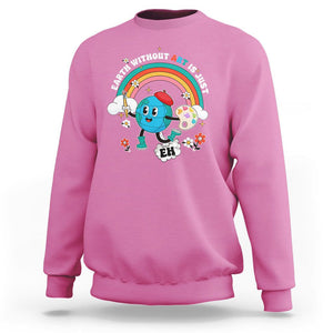 Funny Art Teacher Sweatshirt Earth Without Art Is Just Eh Painting Artist Wordplay Pun TS09 Azalea Printyourwear