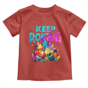 Rock Collector Toddler T Shirt Keep Rocking Geologist TS09 Red Print Your Wear