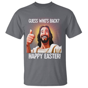 Easter Day T Shirt Guess Who's Back Funny Jesus Meme TS09 Charcoal Printyourwear