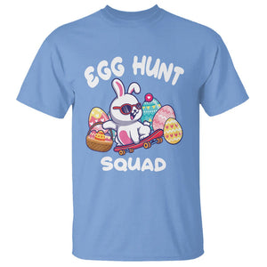 Easter Day T Shirt Egg Hunt Squad Cool Bunny Funny Hunting Season TS09 Carolina Blue Printyourwear