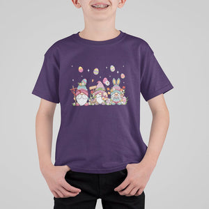Easter Day Cute Gnomies Egg Hunting T Shirt For Kid TS09 Purple Printyourwear