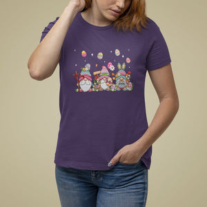 Easter Day Cute Gnomies Egg Hunting T Shirt For Women TS09 Purple Printyourwear