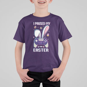 I Paused My Game For Easter Day Funny Gamer T Shirt For Kid TS09 Purple Printyourwear