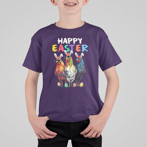 Easter Day T Shirt For Kid Funny Chicken Bunny Costume Farmer Farm Animal TS09 Purple Printyourwear