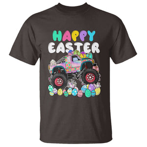 Easter Day Monster Truck Hunting Egg Boys Toddler T Shirt TS09 Dark Chocolate Printyourwear