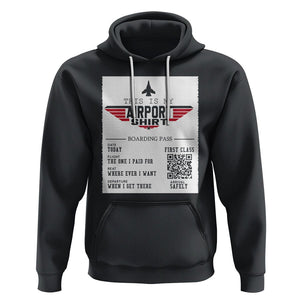 Travel Lover Hoodie This Is My Airport Shirt Fights Airline Ticket Traveling TS09 Black Printyourwear