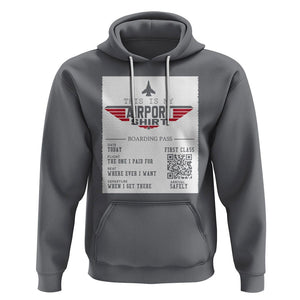 Travel Lover Hoodie This Is My Airport Shirt Fights Airline Ticket Traveling TS09 Charcoal Printyourwear