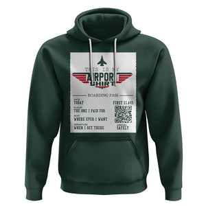 Travel Lover Hoodie This Is My Airport Shirt Fights Airline Ticket Traveling TS09 Dark Forest Green Printyourwear