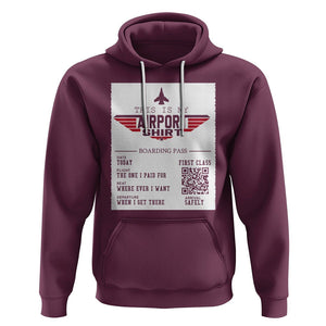 Travel Lover Hoodie This Is My Airport Shirt Fights Airline Ticket Traveling TS09 Maroon Printyourwear