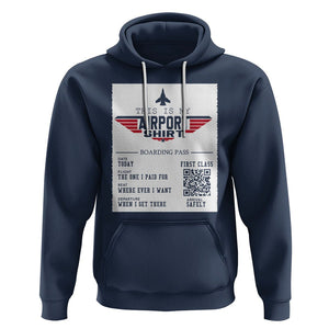 Travel Lover Hoodie This Is My Airport Shirt Fights Airline Ticket Traveling TS09 Navy Printyourwear