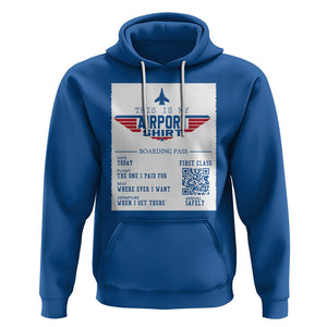 Travel Lover Hoodie This Is My Airport Shirt Fights Airline Ticket Traveling TS09 Royal Blue Printyourwear