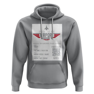 Travel Lover Hoodie This Is My Airport Shirt Fights Airline Ticket Traveling TS09 Sport Gray Printyourwear