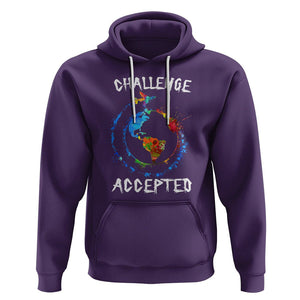 Travel Lover Hoodie Challenge Accepted World Map Traveling TS09 Purple Printyourwear