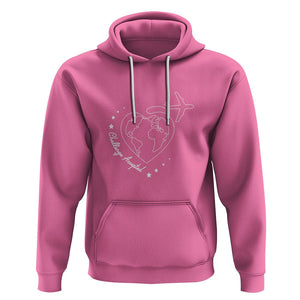 Travel Lover Hoodie Challenge Accepted World Map Traveling TS09 Azalea Printyourwear