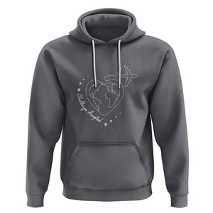 Travel Lover Hoodie Challenge Accepted World Map Traveling TS09 Charcoal Printyourwear