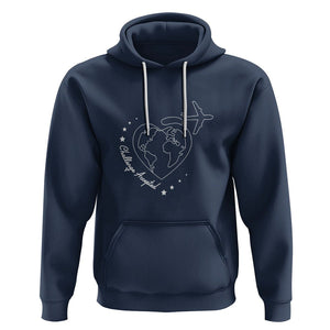 Travel Lover Hoodie Challenge Accepted World Map Traveling TS09 Navy Printyourwear