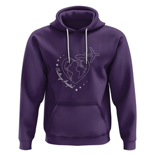 Travel Lover Hoodie Challenge Accepted World Map Traveling TS09 Purple Printyourwear