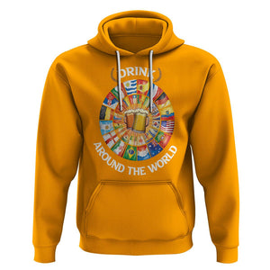 Travel For Beer Lover Hoodie Drinking Around The World Traveling TS09 Gold Printyourwear