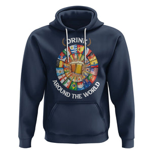 Travel For Beer Lover Hoodie Drinking Around The World Traveling TS09 Navy Printyourwear