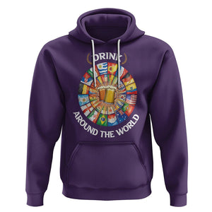 Travel For Beer Lover Hoodie Drinking Around The World Traveling TS09 Purple Printyourwear