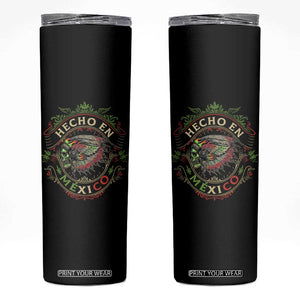 Hecho En Mexico Skinny Tumbler Aztec Skull Made In Mexico Mexican TS09 Black Print Your Wear