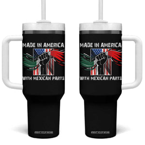 Made In America with Mexican Parts Tumbler With Handle TS09 One Size: 40 oz Black Print Your Wear