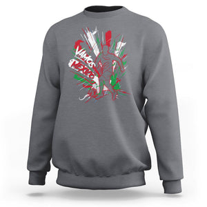 Mexican Soccer Fan Sweatshirt Vamos Mexico Football Fans TS09 Charcoal Printyourwear