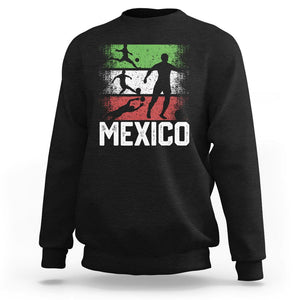 Mexican Soccer Fan Sweatshirt Mexico Flag Football Team TS09 Black Printyourwear