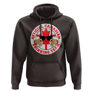 Canada Beer Lover Hoodie Official Canadian Drinking Team TS09 Dark Chocolate Print Your Wear