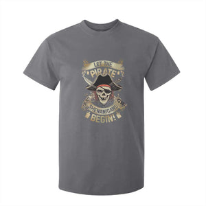 Pirate T Shirt For Kid Let The Pirate Shenanigans Begin TS09 Charcoal Print Your Wear