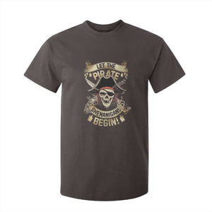Pirate T Shirt For Kid Let The Pirate Shenanigans Begin TS09 Dark Chocolate Print Your Wear