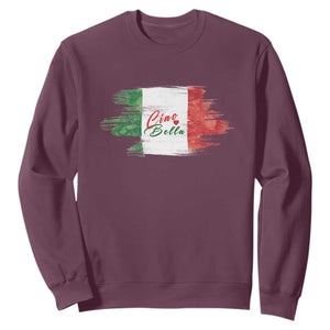 Italy Italian Ciao Bella Sweatshirt TS09 Maroon Print Your Wear
