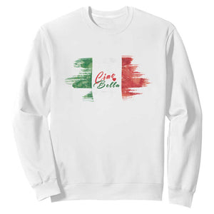 Italy Italian Ciao Bella Sweatshirt TS09 White Print Your Wear