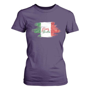 Italy Italian Ciao Bella T Shirt For Women TS09 Purple Print Your Wear
