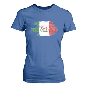 Italy Italian Ciao Bella T Shirt For Women TS09 Royal Blue Print Your Wear