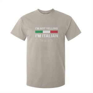 Funny Italian T Shirt For Kid I'm Not Yelling I'm Italian TS09 Sand Print Your Wear